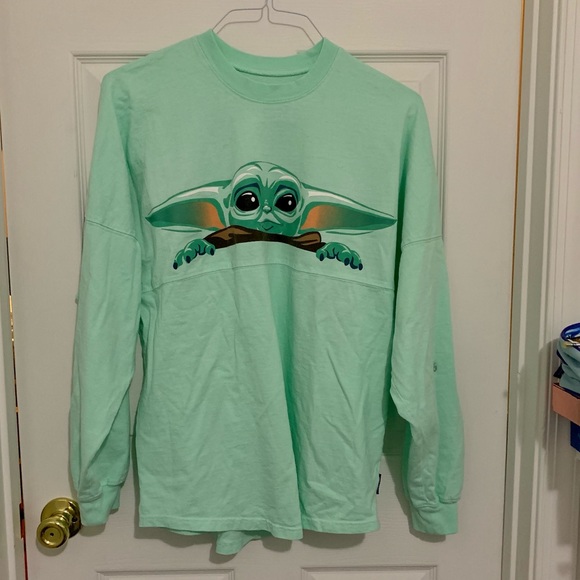 Disney Tops - Rare The Child Mandalorian Disney Spirit Jersey